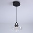 Pendant light with transparent glass sphere Aylin - 3-step dimmable