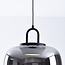 Smoked glass pendant lamp with gradient and 3-step dimmable LEDs - Melody