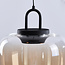 3-step dimmable 3-light Art Deco pendant light Ceylin - various glass colours