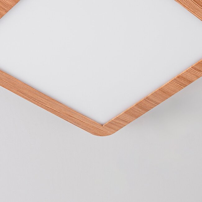 Ceiling lights in wood effect, 3-step dimmable - Emilie