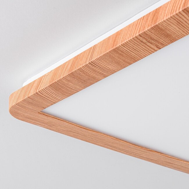 Ceiling lights in wood effect, 3-step dimmable - Emilie