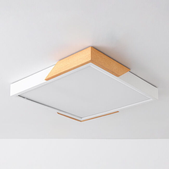 Dimmable ceiling light with wooden details - Meta