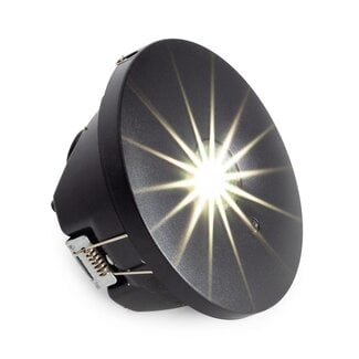 Recessed or surface-mounted emergency lighting MTSPOT in black