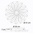 Ceiling lights flower design with adjustable colour temperature - Anchusa