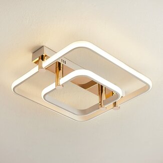 Square ceiling light with adjustable colour temperature, 2-light - Malva