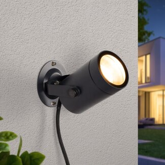 Adjustable outdoor wall lamp, Black