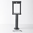 Solar outdoor floor lamp Janita with sensor - black
