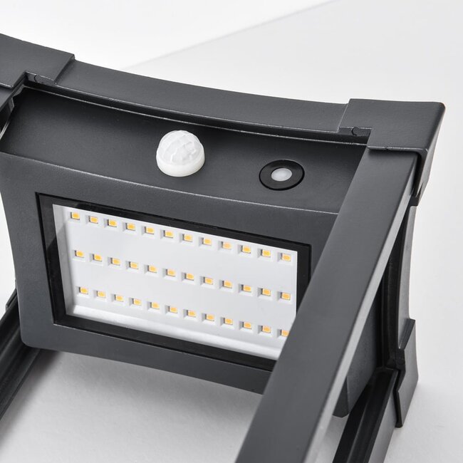 Janita Solar standing outdoor lamp with sensor - Black