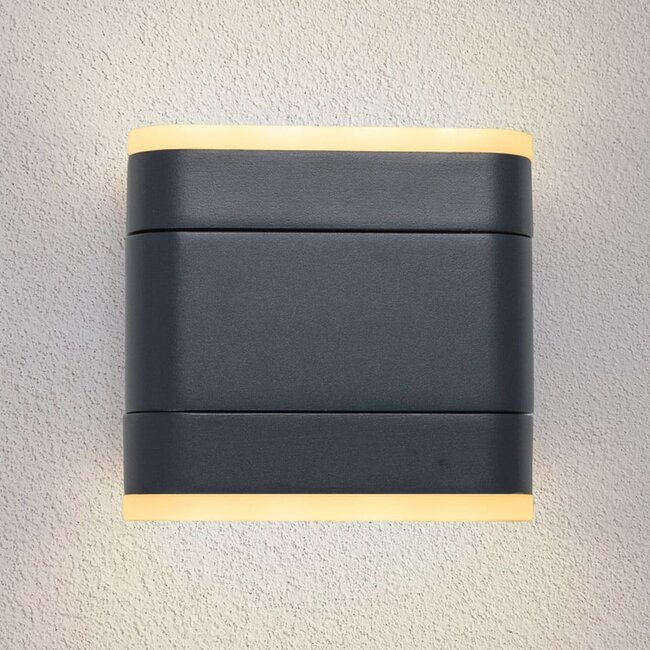 Fold-out wall lamp for outdoor use 9W - Black