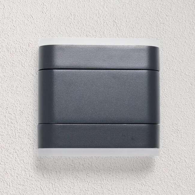 Fold-out wall lamp for outdoor use 9W - Black