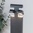 Outdoor floor lamp Jente with adjustable spotlights - anthracite with integrated LED