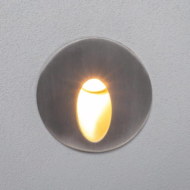 Recessed outdoor wall light 3W - silver