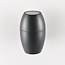 Oval outdoor wall light - black