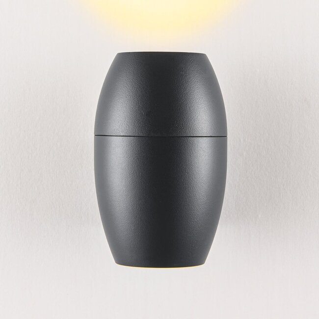 Contemporary oval wall light for outdoor use