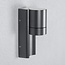 High-quality outdoor wall light aluminium and glass - black