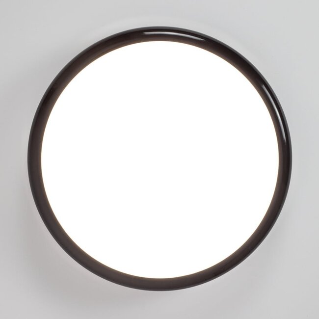 Flush ceiling lights with emergency unit | CCT switch 3000K/4000K/6500K | Black