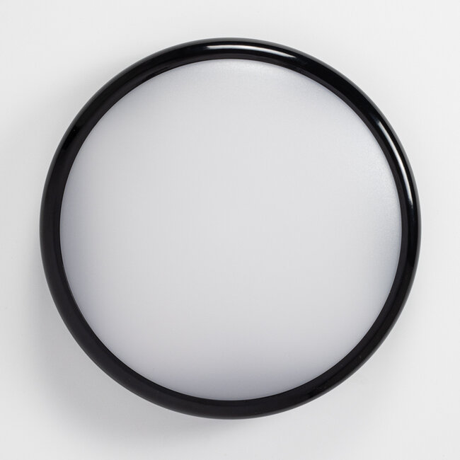 Flush ceiling lights with emergency unit | CCT switch 3000K/4000K/6500K | Black