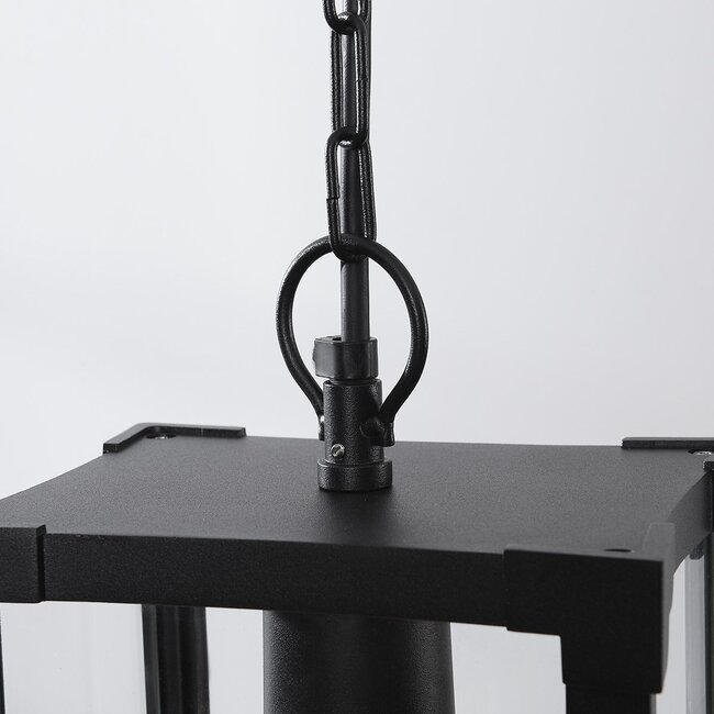 Industrial outdoor pendant lamp Joya - Black