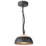 Outdoor pendant light Jovi with integrated LEDs - black