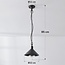 Outdoor pendant lamp Jette - black