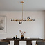 Pendant light Aster - gold with smoked glass