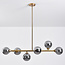 Pendant light Aster - gold with smoked glass