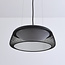 Black pendant lamp with open shade and dimmable LEDs - Milani