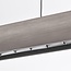 Dimmable pendant light Miyo - brushed grey with integrated LED