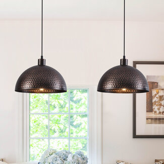 Industrial pendant lamp, 2-light - Toshi
