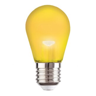 2 watt dimmable LED bulb with E27 lampholder - yellow