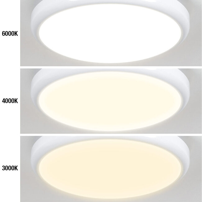 Ceiling light with emergency unit and sensor - CCT switch 3000K - 6000K