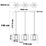 Pendant lamp, 3-light - Maiko