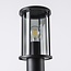Standing outdoor lamp with smoked glass - Penn - Black 60 cm