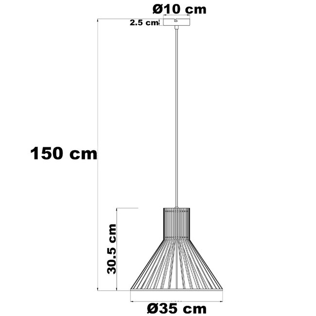 Wood pendant lamp - Isumi