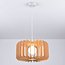 Wooden pendant light Inzai - round