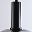 pendant light Ischa - apple-shaped smoked glass, black