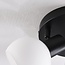 3-light ceiling light Peri - opal glass