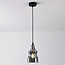 1-light pendant light Trinidad - smoked glass slim globe