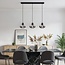 Vere pendant lamp with smoked glass, 3-light