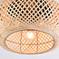 Bamboo ceiling lamp, 3-light - Caia