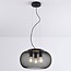 Industrial pendant lamp, Black, 3-light - Cerise