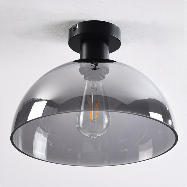 Feija Ceiling Light with Smoked Glass