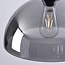 pendant light Fajen - smoked glass with semi-open shade