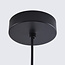 pendant light Fajen - smoked glass with semi-open shade