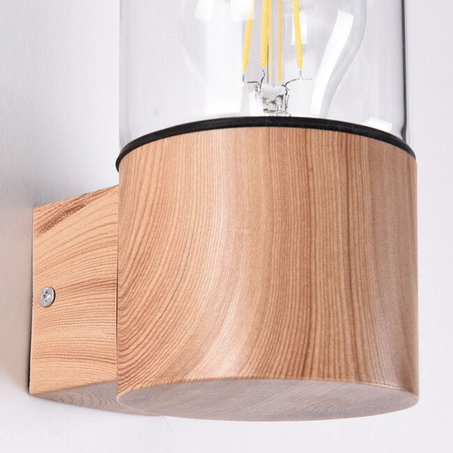 Modern Juliano outdoor lamp in wood look