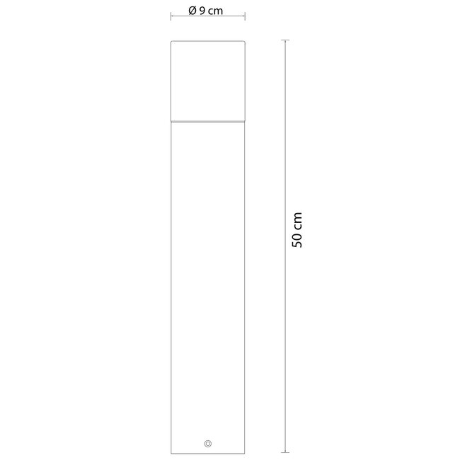Modern standing outdoor lamp in wood effect - Julio