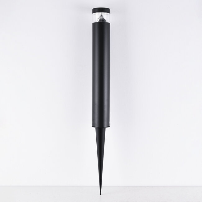 Tadeo outdoor floor lamp with ground spike - black