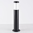 Outdoor floor lamp Leandre with opal-white shade - 44 cm black with LED