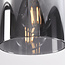 3-light pendant lamp in smoked glass with gradient - Leana