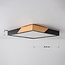 Dimmable ceiling lamp with wooden details Meta - Black